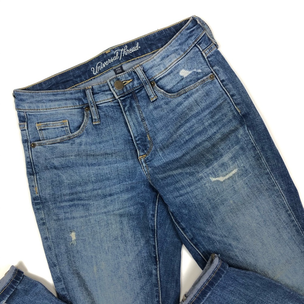 High Rise Skinny Denim Jeans - Picture 3 of 14